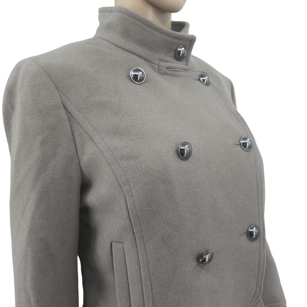 Banana Republic Womens Mario Bellucci Double-Breasted Peplum Coat Medium